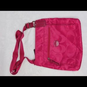 Pink coach crossbody